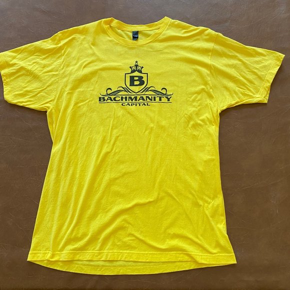 Silicon Valley Bachmanity Capital Yellow & Black Graphic T-Shirt HBO - Picture 6 of 13